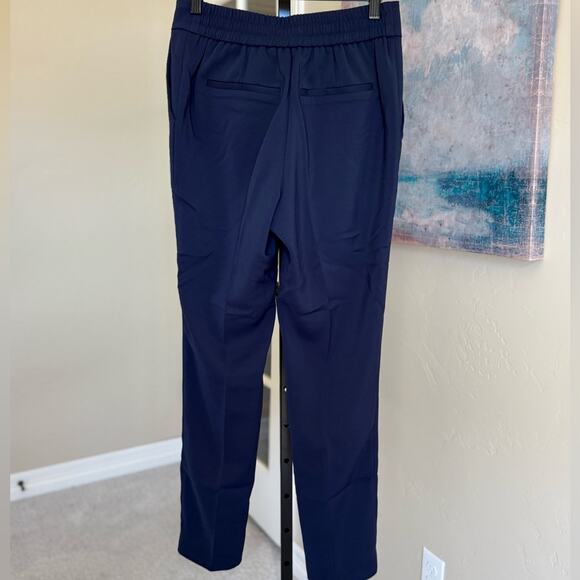 New Quince Stretch Crepe Ankle Pants in Navy Women’s size 4 Dress Office Work - Picture 4 of 6